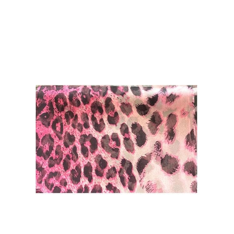 Silk Inspired Scarf Women Super Soft Scarves Light Weight Animal Leopard Print Summer Print Silk Scarves Shawl Wrap