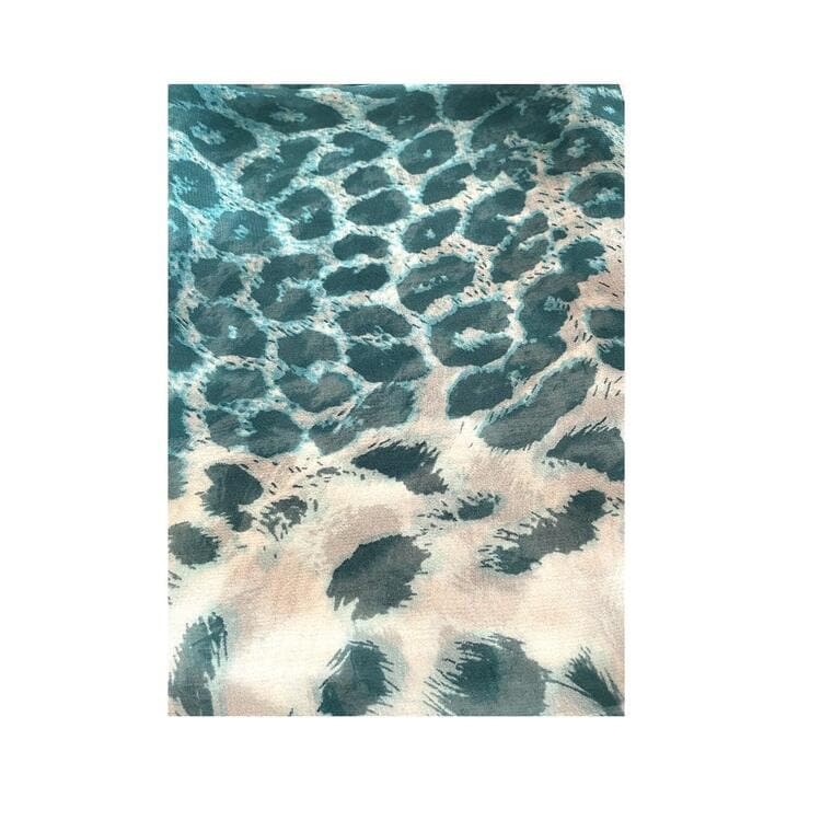 Silk Inspired Scarf Women Super Soft Scarves Light Weight Animal Leopard Print Summer Print Silk Scarves Shawl Wrap