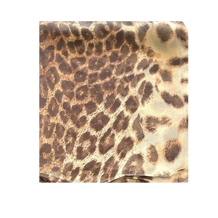 Silk Inspired Scarf Women Super Soft Scarves Light Weight Animal Leopard Print Summer Print Silk Scarves Shawl Wrap